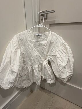 Kika Vargas x Target Puff-Sleeve Tie-Front Top